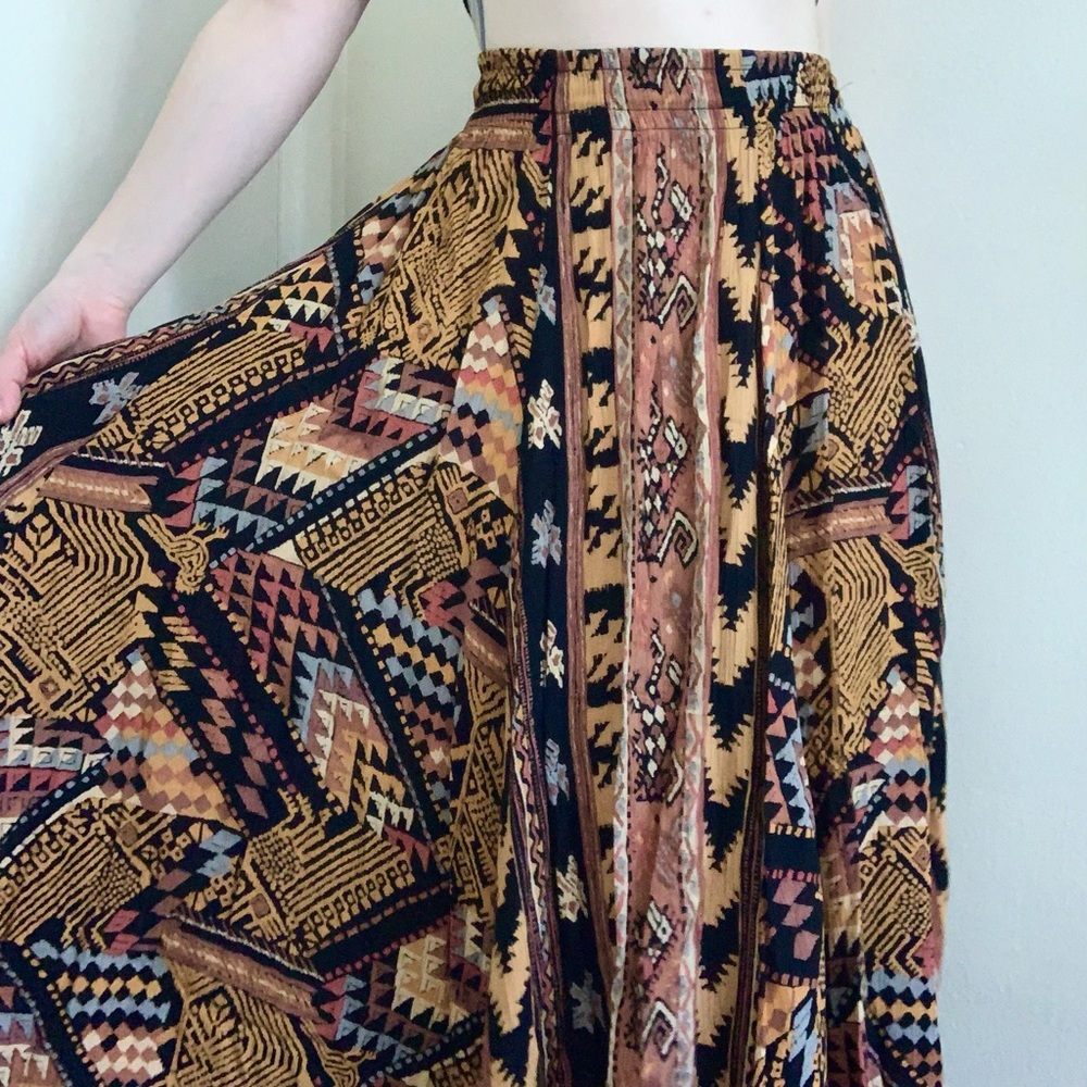 Vintage 80s/90s Print Midi Skirt